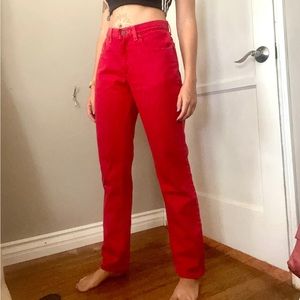Vintage Riders Red Jeans